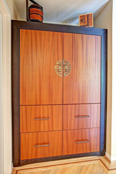 Ázsiai stílusú szekrény - fürdő / WC ötlet