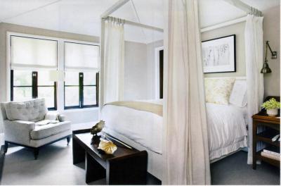 Ágy baldachinnal4 - háló ötlet, modern stílusban