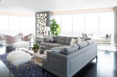 Körpanorámás nappali - nappali ötlet, modern stílusban