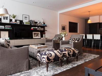 Glamúr a nappaliban - nappali ötlet, modern stílusban