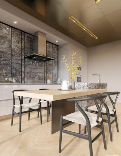Minimál konyha - konyha / étkező ötlet, modern stílusban