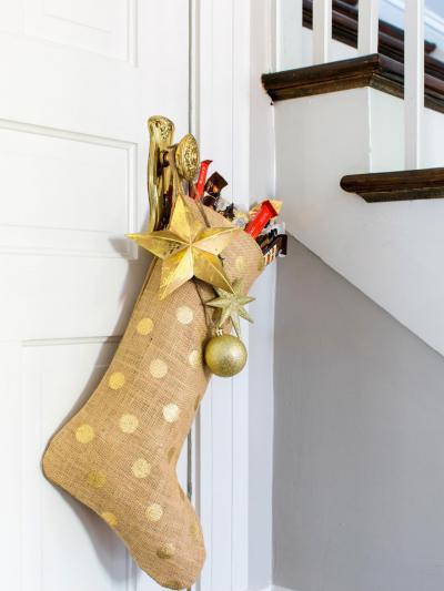 Arany pöttyös zokni - belső továbbiak ötlet, modern stílusban