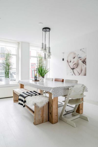 Egyszerű és világos - konyha / étkező ötlet, modern stílusban