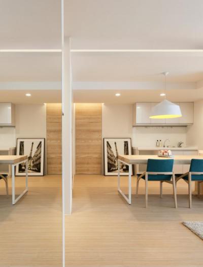 Minikonyha étkezővel - konyha / étkező ötlet, modern stílusban