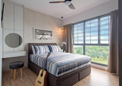 Nyugodt hálószoba - háló ötlet, modern stílusban