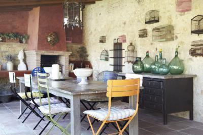 Nyárikonyha a teraszon - erkély / terasz ötlet, rusztikus stílusban