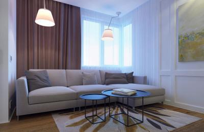 Nappali kanapéval - nappali ötlet, modern stílusban