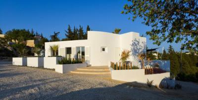 Mediterrán lakóház - homlokzat ötlet, mediterrán stílusban