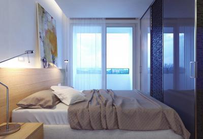 Kis lakás hálószobája - háló ötlet, modern stílusban