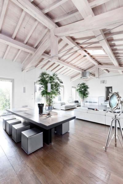 Tágas terek - nappali ötlet, modern stílusban