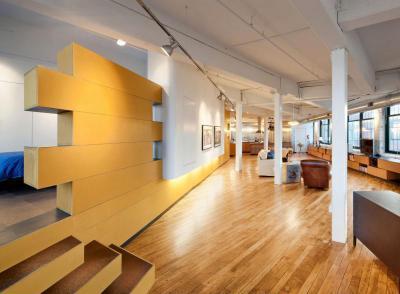 Ötletes tértagolás - nappali ötlet, modern stílusban