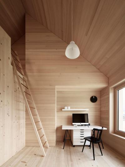 Minden fa - dolgozószoba ötlet, modern stílusban