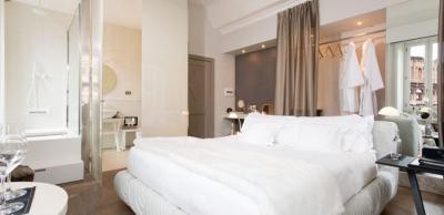 Hálószoba gardróbbal - háló ötlet, modern stílusban