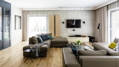 Otthonos enteriőr - nappali ötlet, modern stílusban