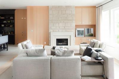 Natúr színek - nappali ötlet, modern stílusban