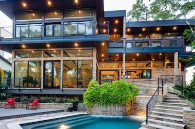 Modern lakóház - homlokzat ötlet, modern stílusban