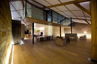 Loftlakás - nappali ötlet, modern stílusban