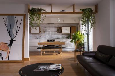 Átlátható nappali - nappali ötlet, modern stílusban