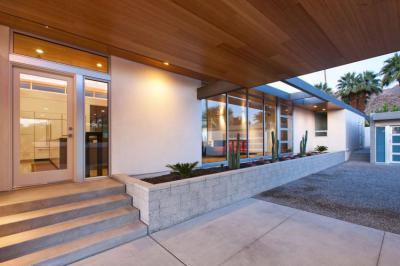 Fedett bejárat - bejárat ötlet, modern stílusban