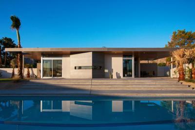 Modern lakóház - homlokzat ötlet, modern stílusban