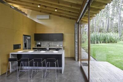 Teraszra nyíló konyha - konyha / étkező ötlet, modern stílusban