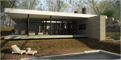 Modern lakóház - homlokzat ötlet, modern stílusban