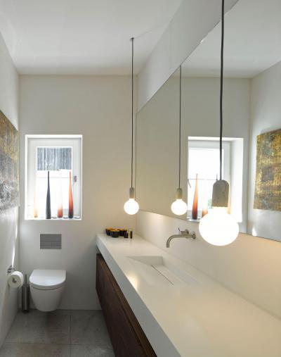 Egyedi lámpák - fürdő / WC ötlet, modern stílusban