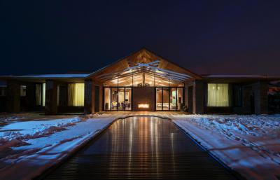 Esti fények - homlokzat ötlet, modern stílusban