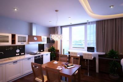 Elegáns konya - konyha / étkező ötlet, modern stílusban