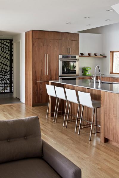 Fa frontok a konyhában - konyha / étkező ötlet, modern stílusban