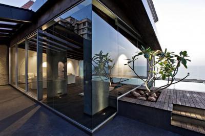 Nyitott terasz - erkély / terasz ötlet, modern stílusban