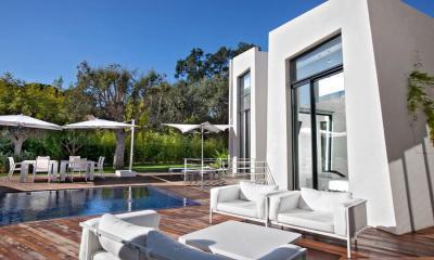 Terasz medencével - erkély / terasz ötlet, modern stílusban