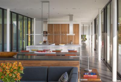 Nappali konyhával - nappali ötlet, modern stílusban