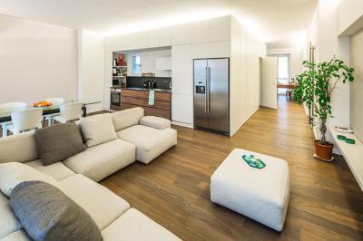 Nappali konyhával - nappali ötlet, modern stílusban