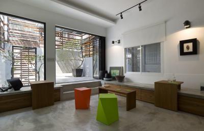 Színes bútorok - nappali ötlet, modern stílusban