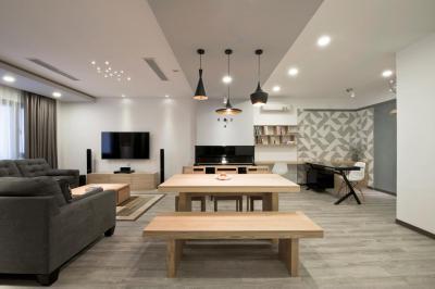 Látványos nappali - nappali ötlet, modern stílusban