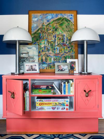 Merész színvilág - nappali ötlet, modern stílusban