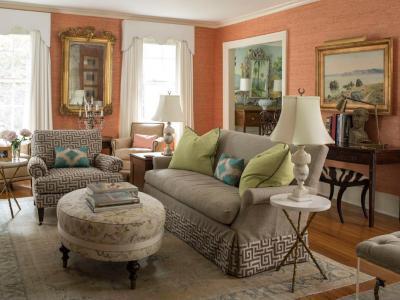 Tradicionális nappali - nappali ötlet, klasszikus stílusban
