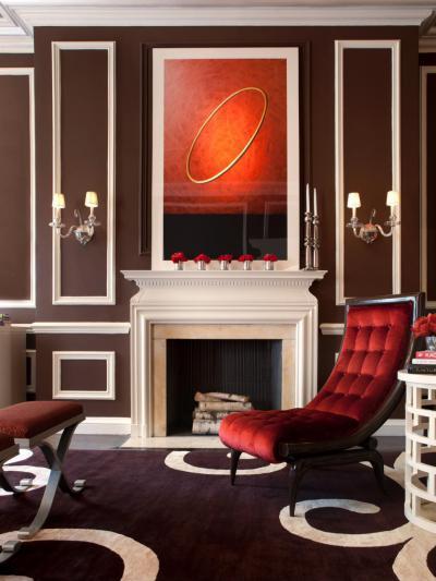 Nyugalom a kandallónál - nappali ötlet