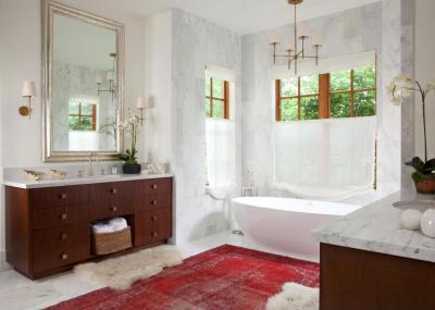 Szőnyeg a fürdőben - fürdő / WC ötlet