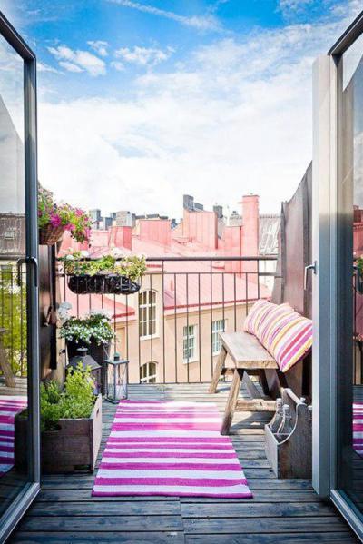 Rusztikus, kicsi erkély - erkély / terasz ötlet, rusztikus stílusban