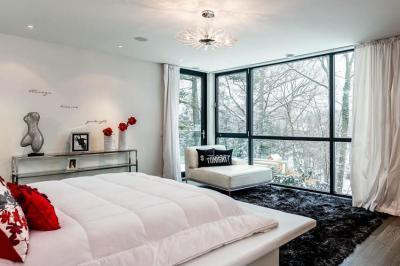 Fehér hálószoba - háló ötlet, modern stílusban