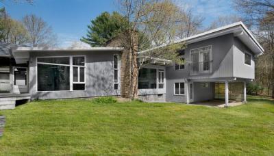 Szürke homlokzat - homlokzat ötlet, modern stílusban