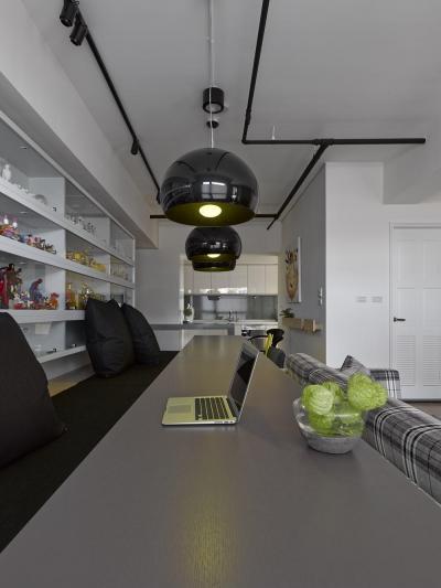 Hosszú étkezőasztal - konyha / étkező ötlet, modern stílusban