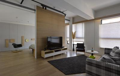 Térelválasztó a nappaliban - nappali ötlet, modern stílusban