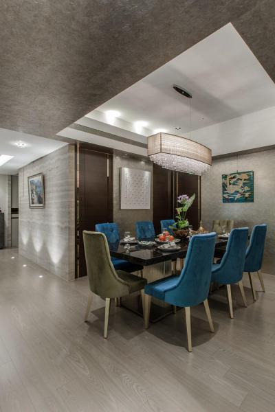 Elegáns étkező - nappali ötlet, modern stílusban