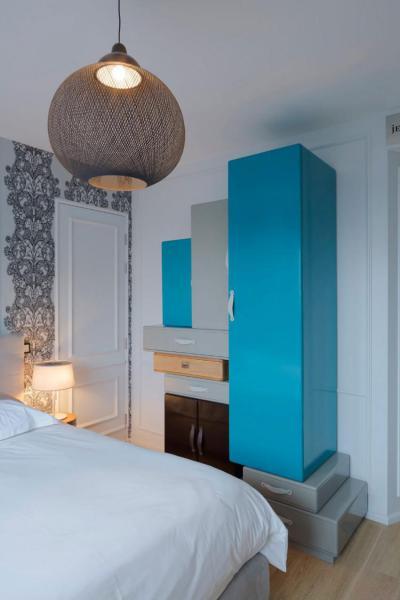 Dekoratív hálószoba - háló ötlet, modern stílusban