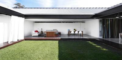 Nappali és terasz egyben - erkély / terasz ötlet, modern stílusban