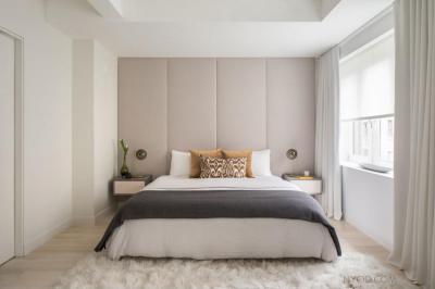 Fehér hálószoba - háló ötlet, modern stílusban