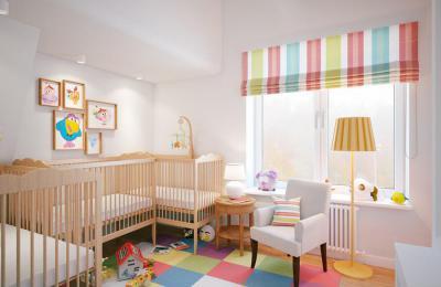 Színes gyerekszoba - gyerekszoba ötlet, modern stílusban